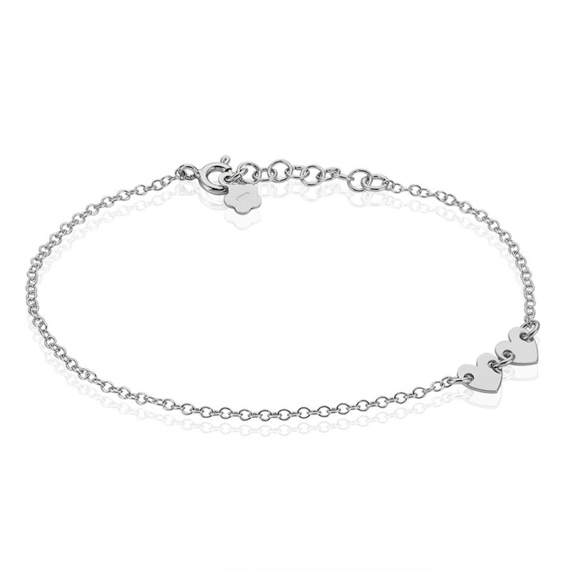 Bracelet Dami Argent Double Cœurs - Spannringe Damen | OROVIVO