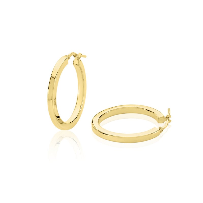 TATANIA Damen Creolen Silber vergoldet 925 - Creolen Damen | OROVIVO