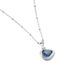 SINEWA Damen Collier Silber Silber 925 Zirkonia Blau 3,06 ct Spirale