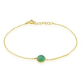 Damenarmband Silber 925 Vergoldet Glasstein - Armbänder  | OROVIVO