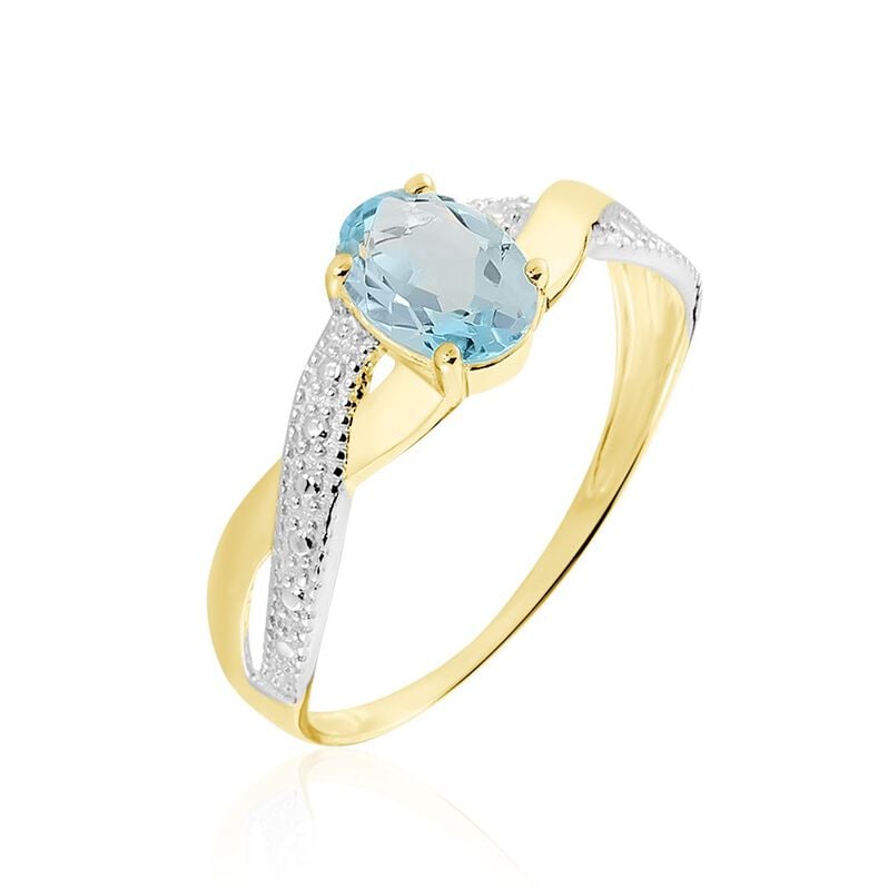 Bague Candice Or Jaune Topaze - Spannringe Damen | OROVIVO