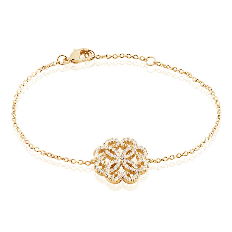 Bracelet Plaque Or Marguerita Oxyde - Spannringe Damen | OROVIVO