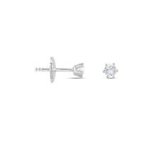 Damen Ohrstecker Weißgold 750 synthetischer Diamant 0,26ct Sonate 