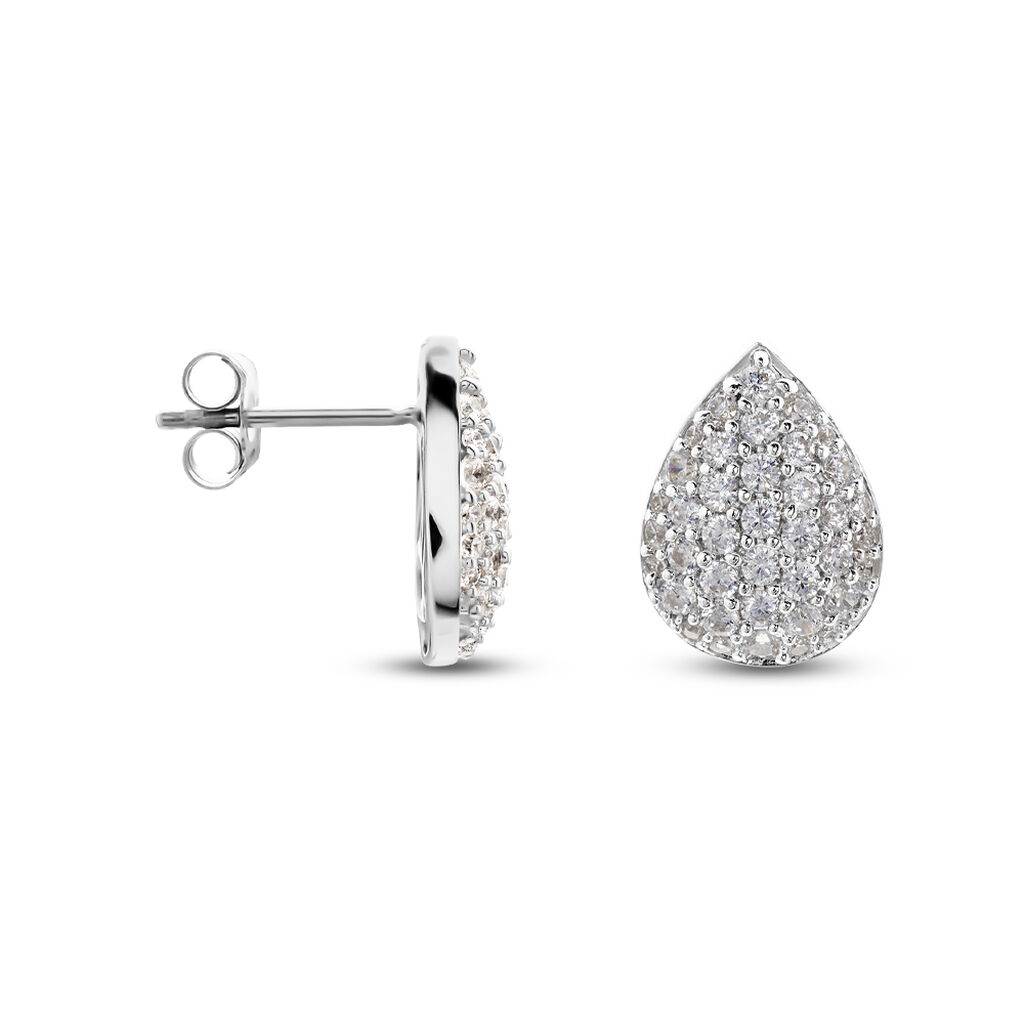 Damen Ohrstecker Silber Silber 925 Zirkonia Pavina  - Ohrstecker Damen | OROVIVO