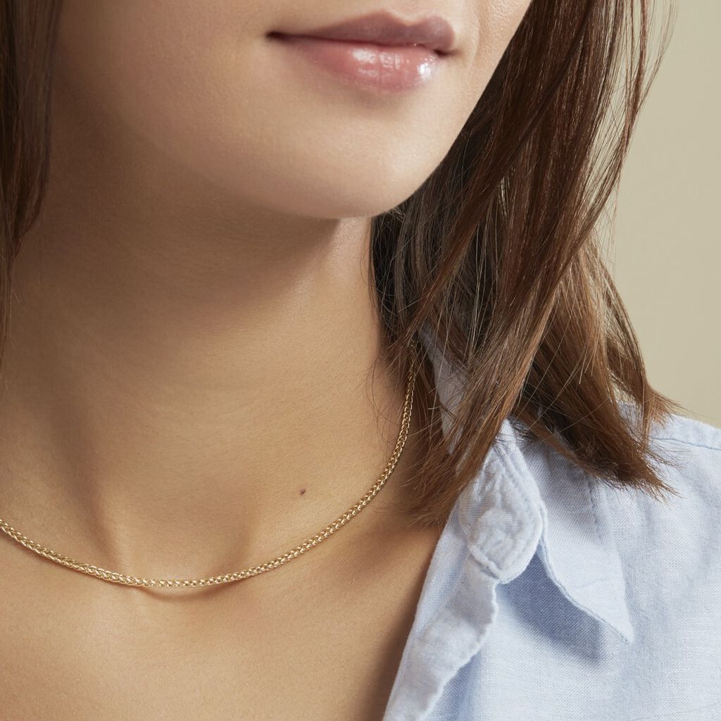Collier Jany Maille Palmier Or Jaune - Spannringe Damen | OROVIVO