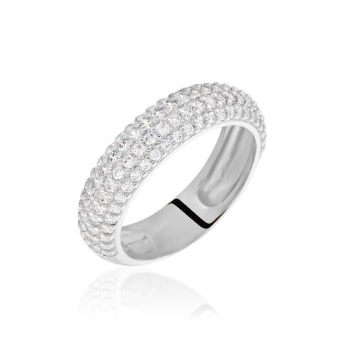 MALA Damen Ring Silber 925 Zirkonia Weiß 1,320 ct B 5,14 mm