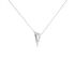 PENKA Damen Collier Silber 925 Zirkonia Wei&szlig; Dreieck