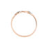 EMELYNE Damen Ring Rosegold 375 (9 Karat) Diamant Weiß 0,02 ct Blatt