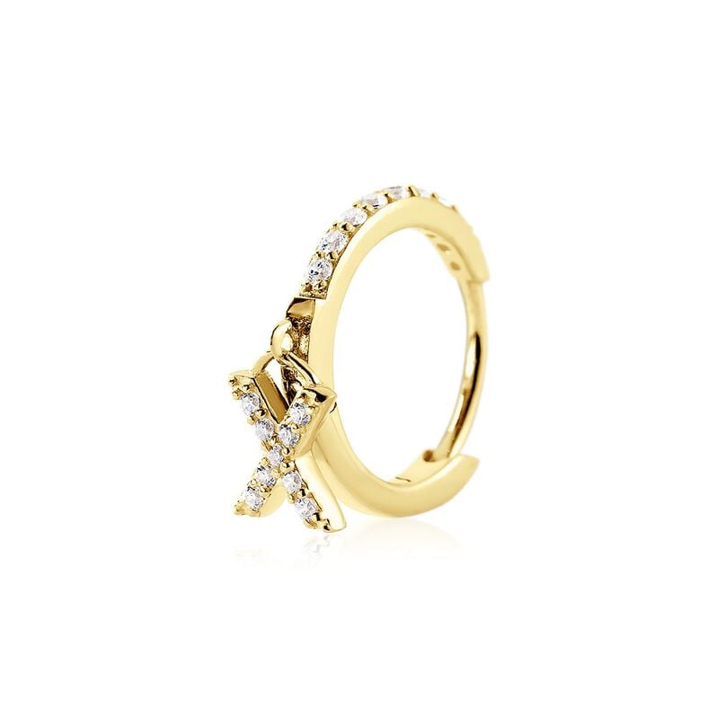Créoles Léria Or Jaune Oxyde De Zirconium - Spannringe Damen | OROVIVO