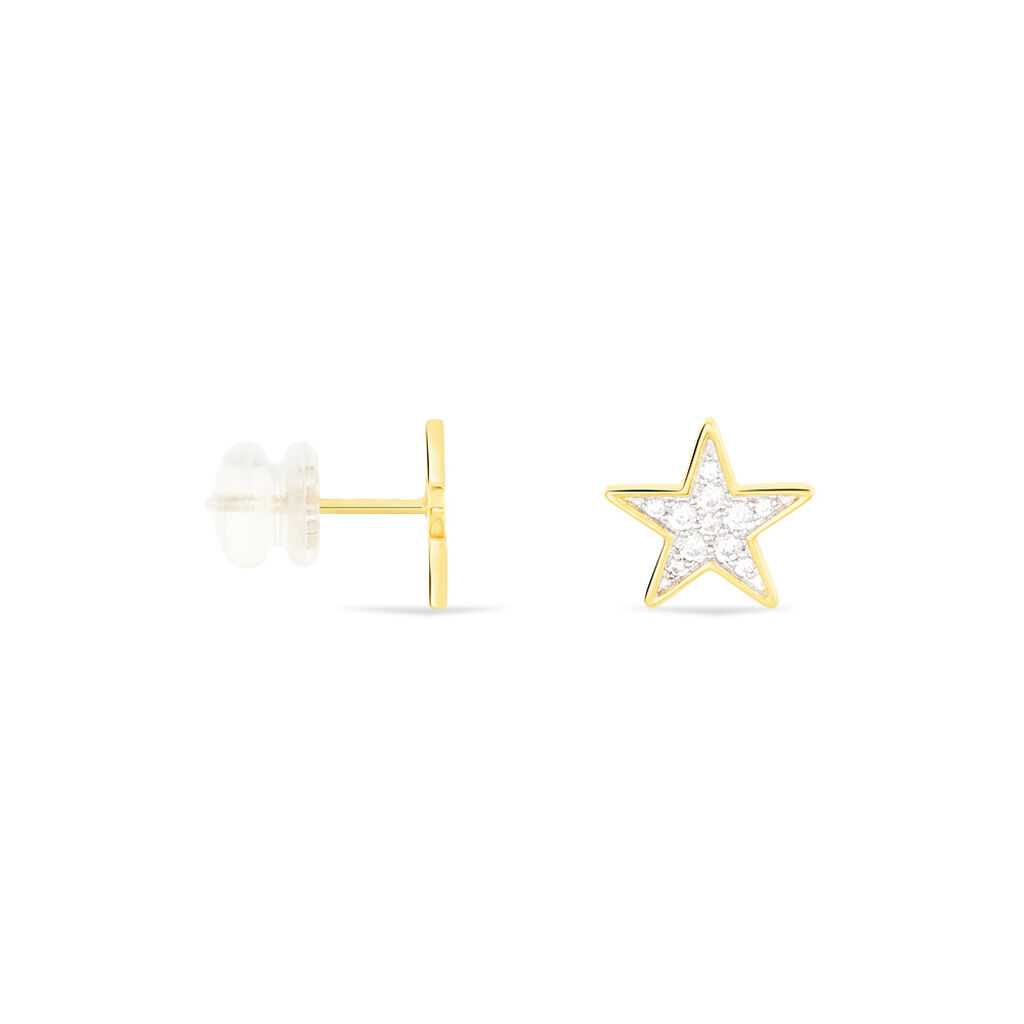 Boucles D'oreilles Or Jaune Kylia - Spannringe Damen | OROVIVO