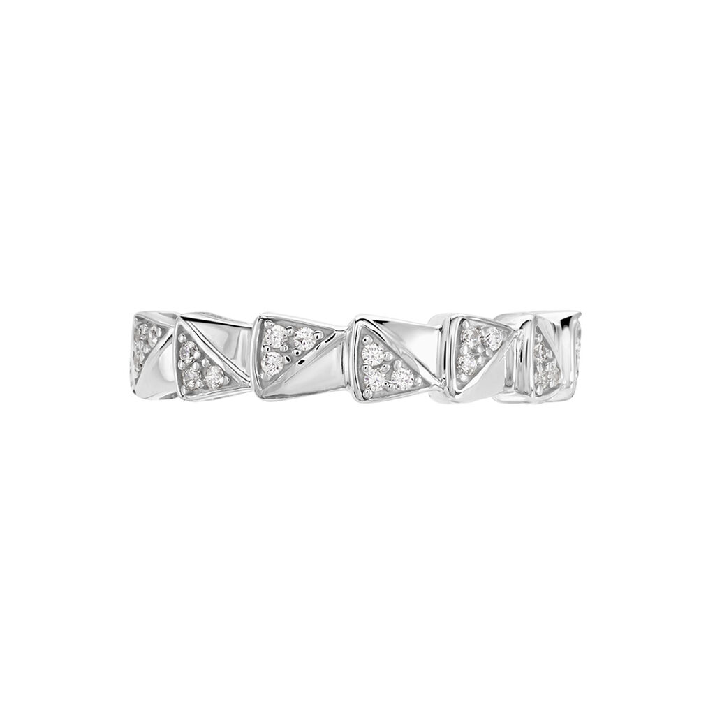 Bague Argent Rhodie Nevada Tour Complet Oxyde - Spannringe Damen | OROVIVO