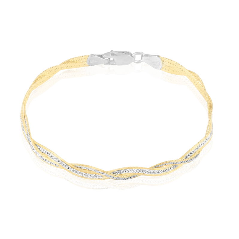 Damenarmband Zopfkette Silber 925 Vergoldet  - Armketten Damen | OROVIVO