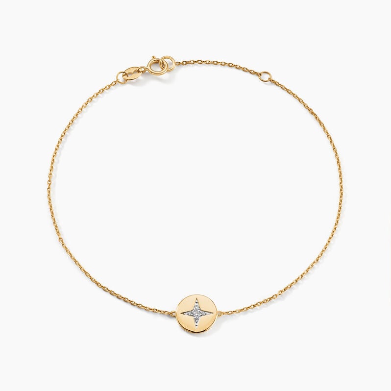 Bracelet Titus Or Jaune Diamant - Spannringe Damen | OROVIVO