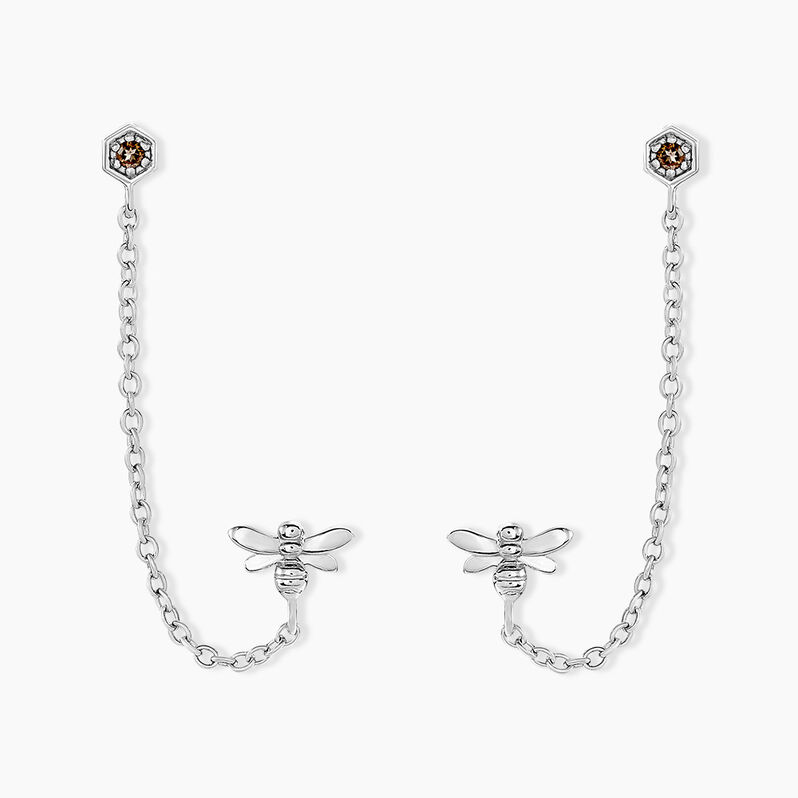 Bijoux D'oreilles Manoline Argent Weiss Oxyde De Zirconium - Spannringe Damen | OROVIVO