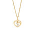 TRICOEUR Damen Anh&auml;nger Gold 375 (9 Karat) Andere Steine Wei&szlig; Herz