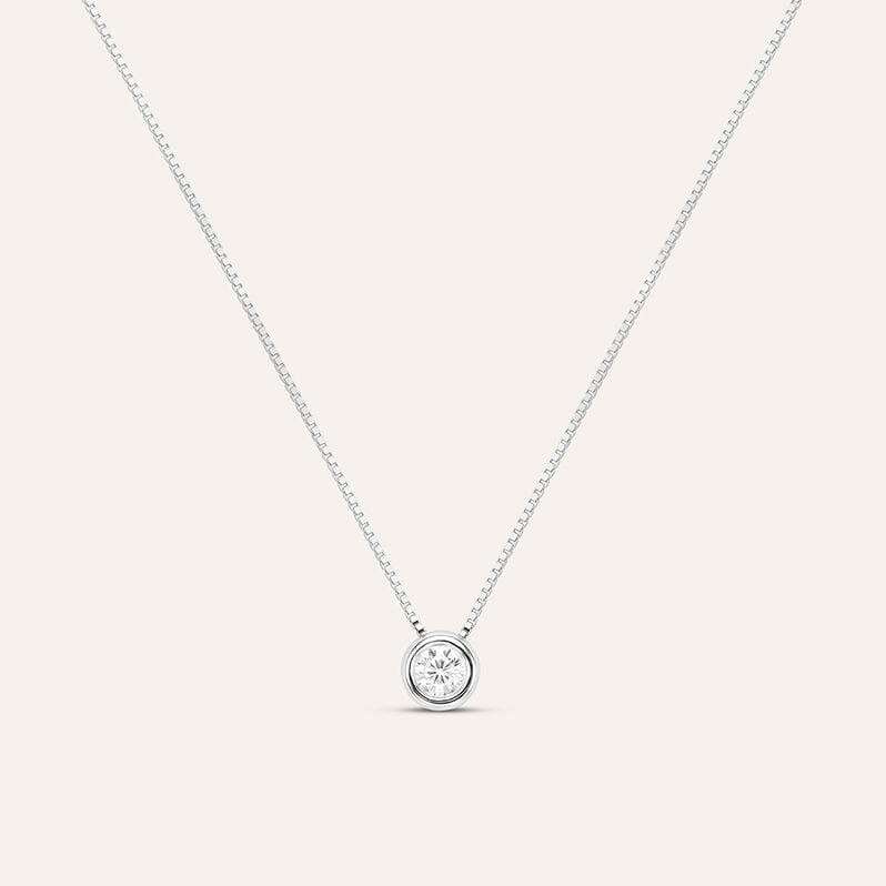 Collana Punto Luce Firmamenti Oro Bianco Diamante - Spannringe Damen | OROVIVO