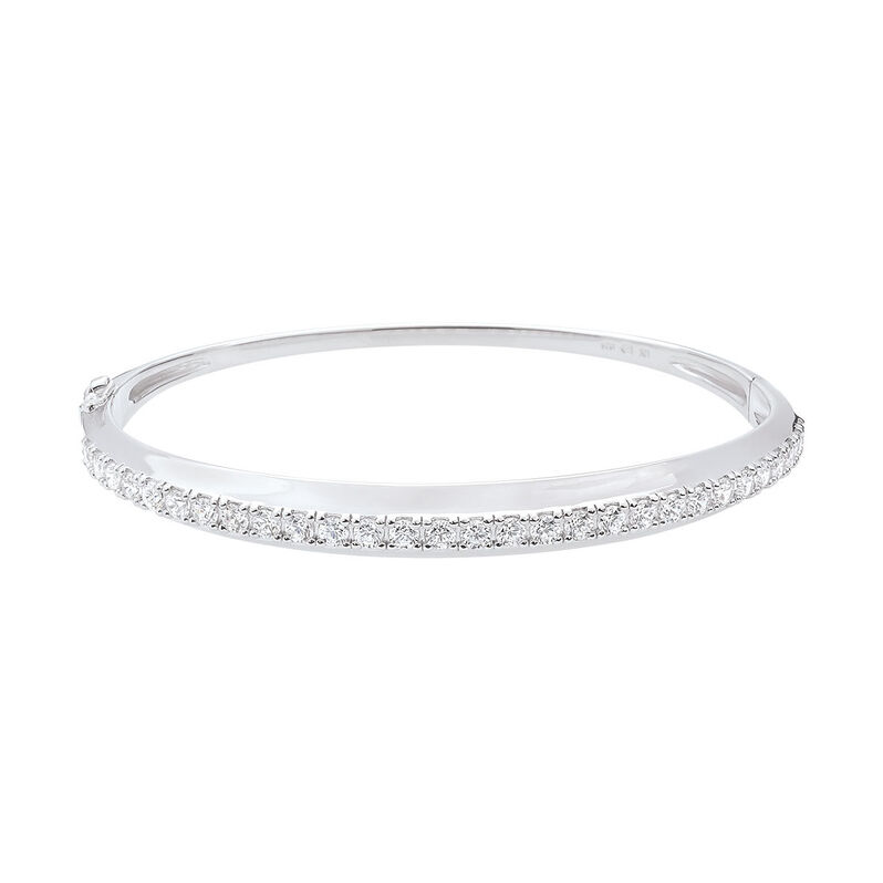 Damen Armreif / Armspange Silber 925 Zirkonia Wei&szlig; - Armreifen Damen | OROVIVO