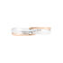 SACA Damen Ring Gold Bicolor Silber/Ros&eacute;gold 375 (9 Karat) Diamant Wei&szlig; 0,42 ct B 22 mm