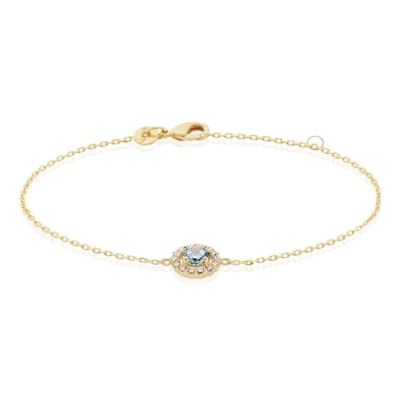 Bracelet Plaque Or Radbod Pierre Artificielle Oxydes De Zirconium - Spannringe Damen | OROVIVO
