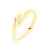 Curonda Damen Ring Gold 375 (9 Karat) Diamant Weiß 0,05 ct