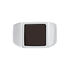 PHILIP Herren Ring Silber Silber 925 Onyx Schwarz B 1,25 mm