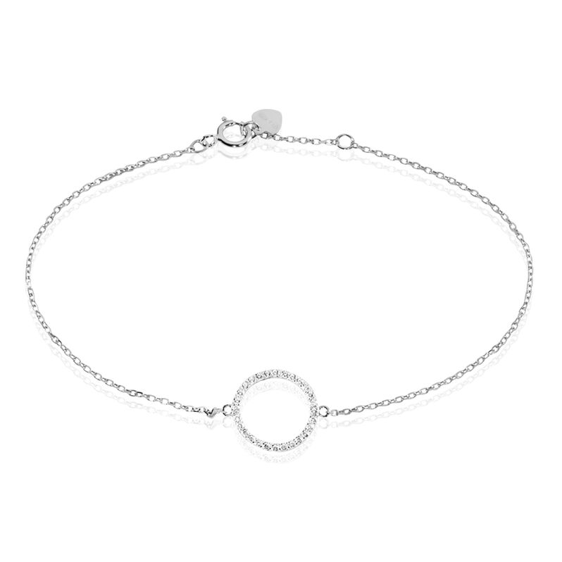 Bracelet Or Blanc Oxyde De Zirconium - Spannringe Damen | OROVIVO
