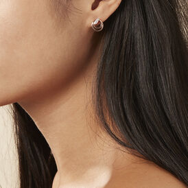 Damen Ohrstecker Rotgold 375 Zirkonia - Ohrringe Damen | OROVIVO