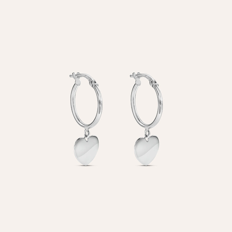 Orecchini A Cerchio Silver Collection Argento Rodiato - Spannringe Damen | OROVIVO