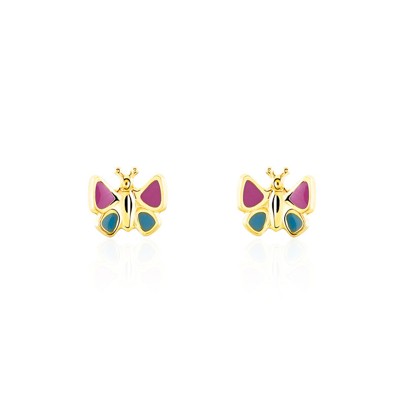 Kinder Ohrstecker Gold 333 Schmetterling  - Ohrstecker Kinder | OROVIVO