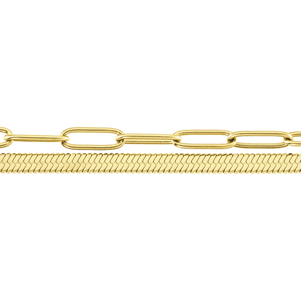 Damenarmband Edelstahl Vergoldet Gliederkette - Armbänder Damen | OROVIVO