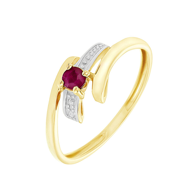 Bague Or Et Rubis - Spannringe Damen | OROVIVO