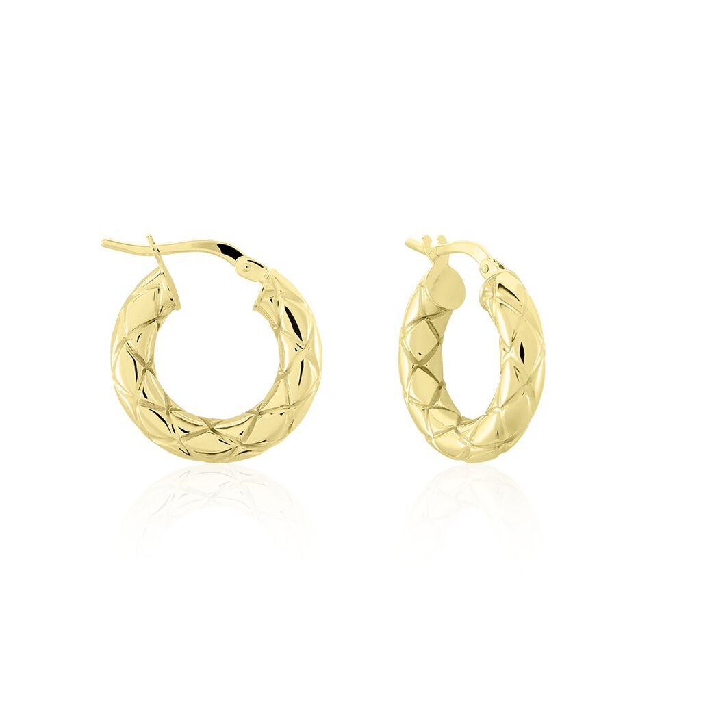 RUXANDRA Damen Creolen Gold 375 (9 Karat)