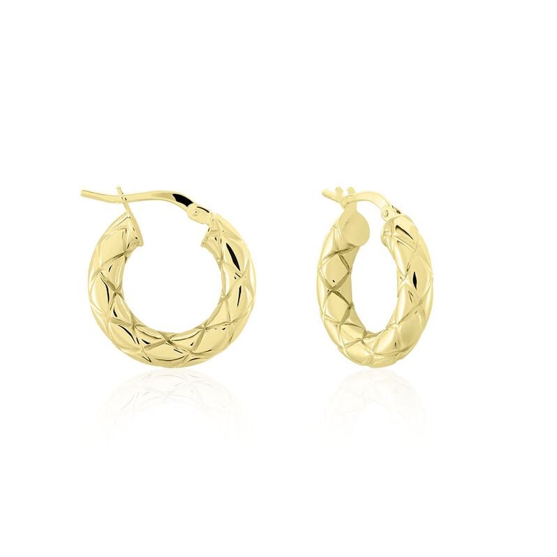 RUXANDRA Damen Creolen Gold 375 (9 Karat) - Creolen Damen | OROVIVO