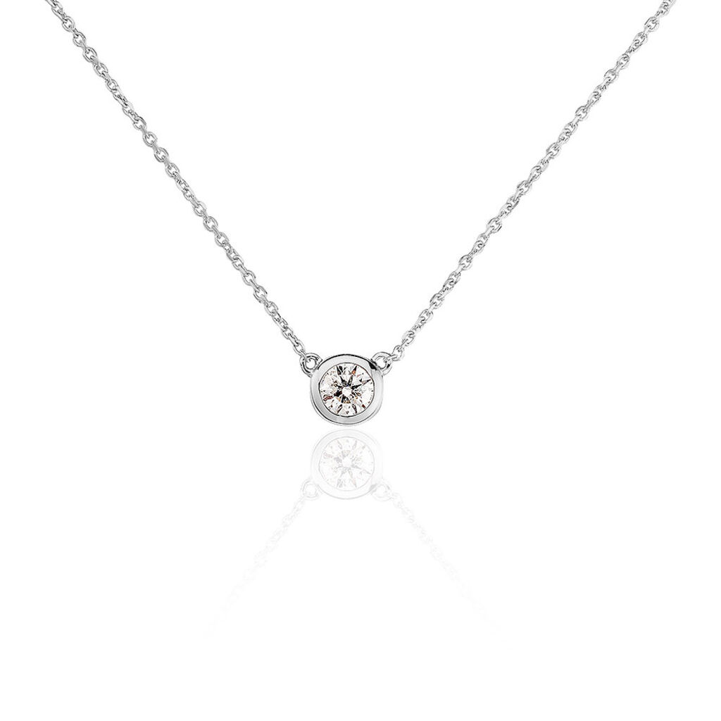 Collier Ofelia Or Blanc Diamant - Spannringe Damen | OROVIVO