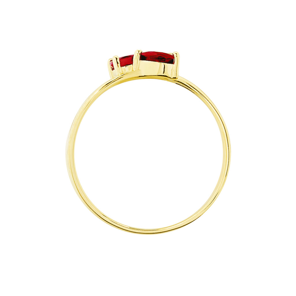 Bague Leila Or Bicolore Rubis - Spannringe Damen | OROVIVO
