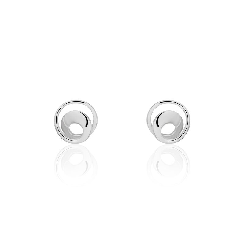 VISKA Damen Ohrstecker Silber 925 Spirale - Ohrstecker Damen | OROVIVO