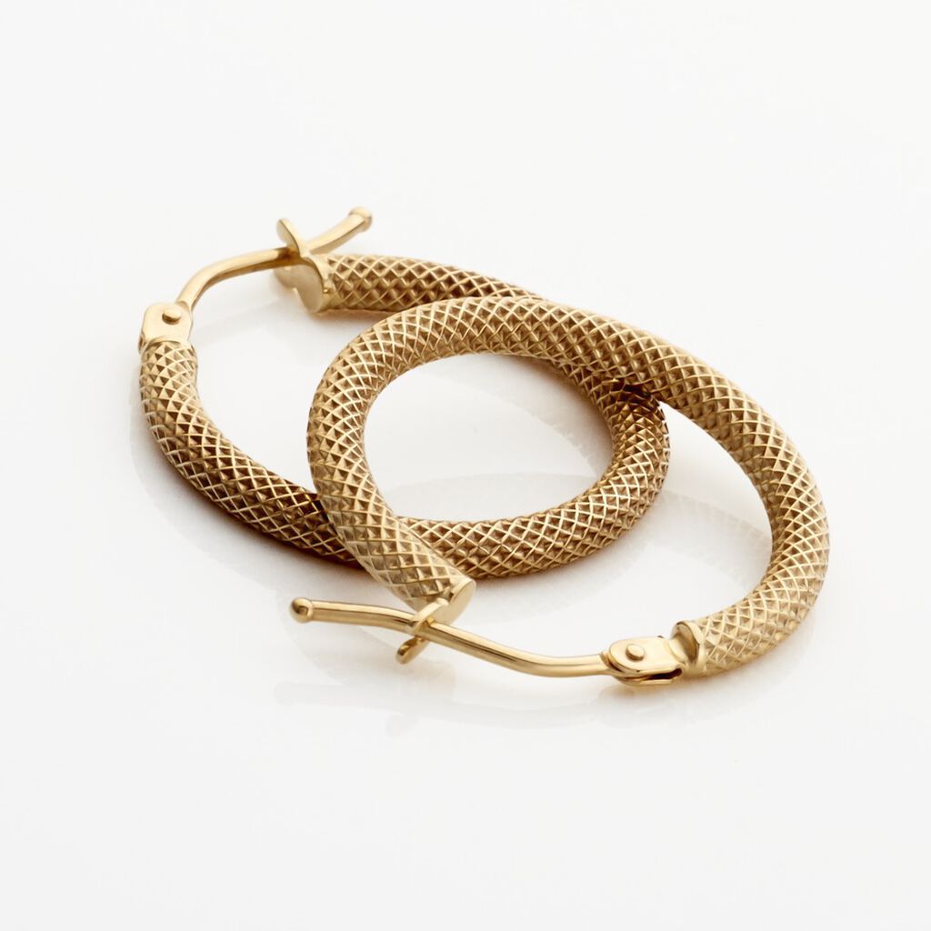 ULRICA Damen Creolen Gold 375 (9 Karat) B 2 mm