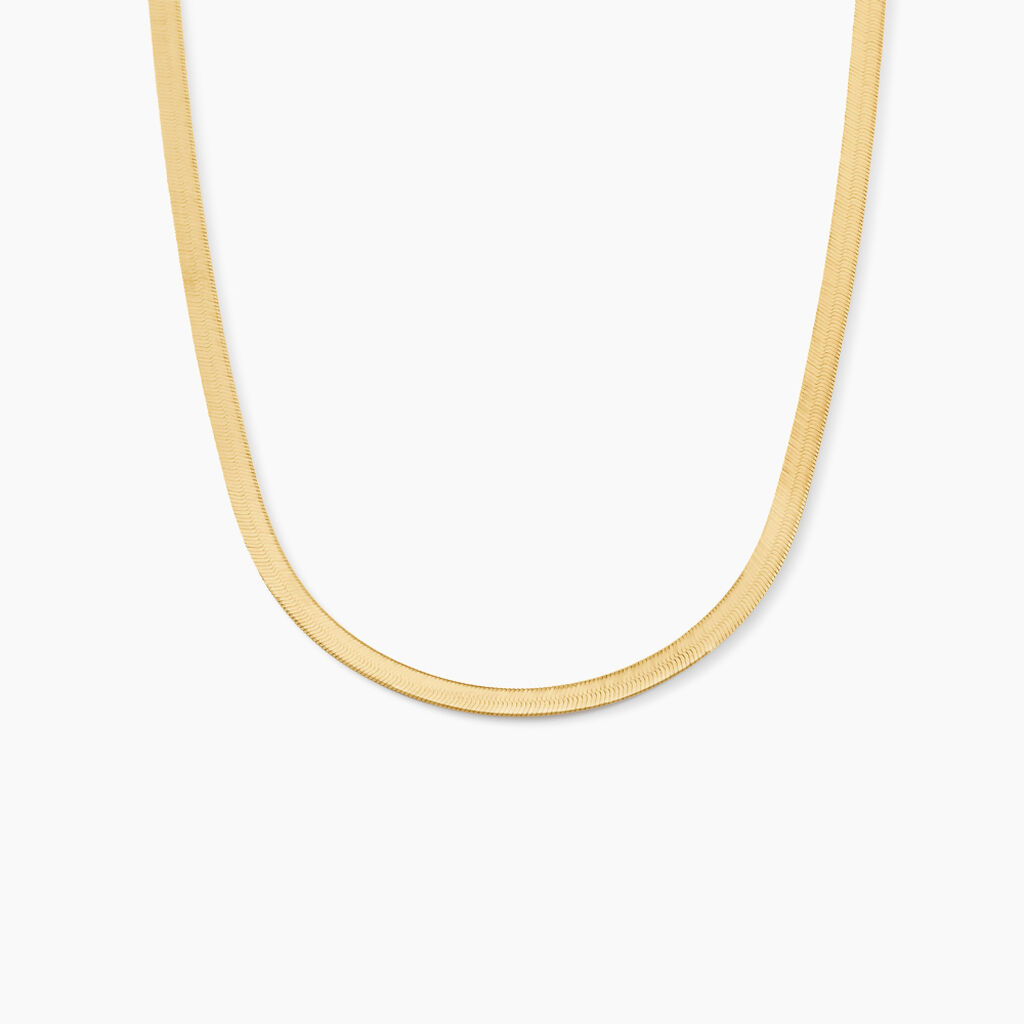 Collier Ivria Maille Heringbone Or Jaune - Spannringe Damen | OROVIVO