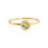 EBRA Damen Ring Gold 375 (9 Karat) Peridot Gr&uuml;n 0,35 ct