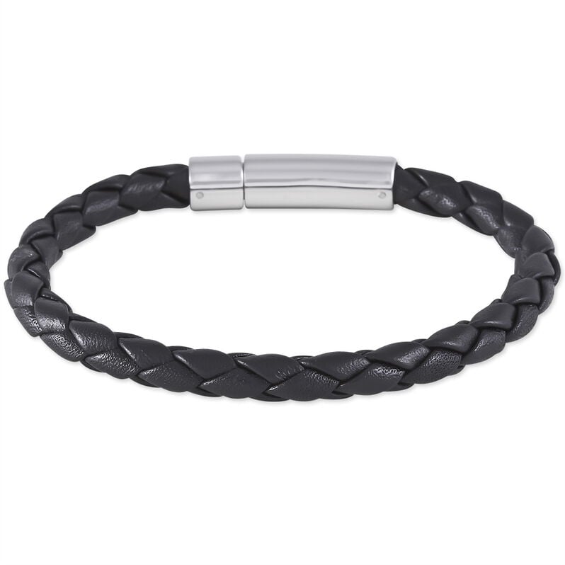 ANGELO Herren Armband Leder Schwarz - Armb&auml;nder Herren | OROVIVO