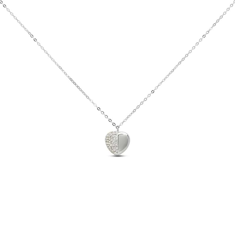 Collana Christelle Oro Bianco Cristallo - Spannringe Damen | OROVIVO