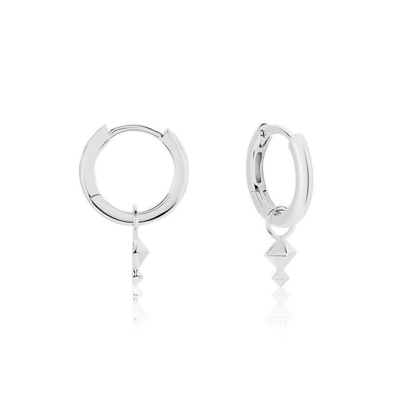 Créoles Olmos Argent Weiss - Spannringe Damen | OROVIVO