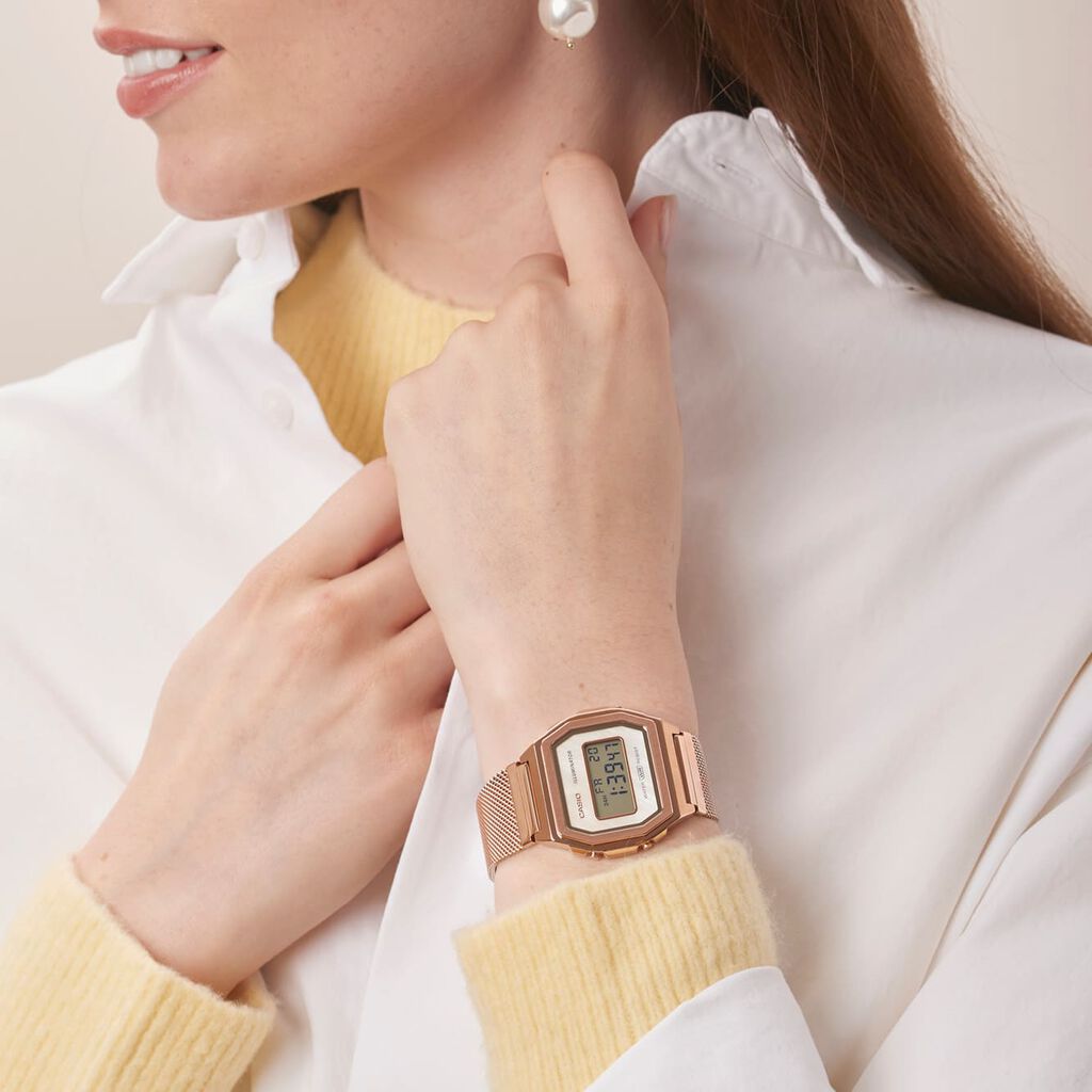 Montre Casio Collection Vintage Iconic Gris - Spannringe Damen | OROVIVO