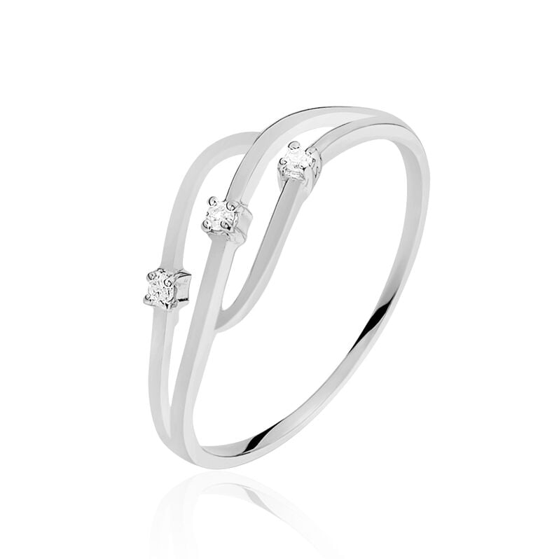 Bague Marnie Or Blanc Diamant - Spannringe Damen | OROVIVO