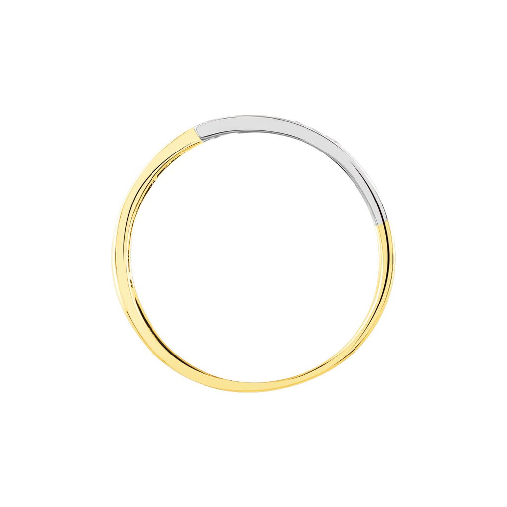 Damen Ring Gold Tricolor 375 Zirkonia Aelaig  - Ringe mit Stein Damen | OROVIVO
