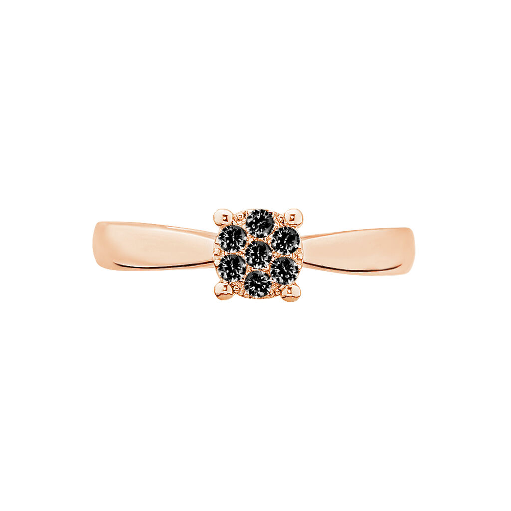 Bague Solitaire Collection Grace Or Rose Diamant - Spannringe Damen | OROVIVO