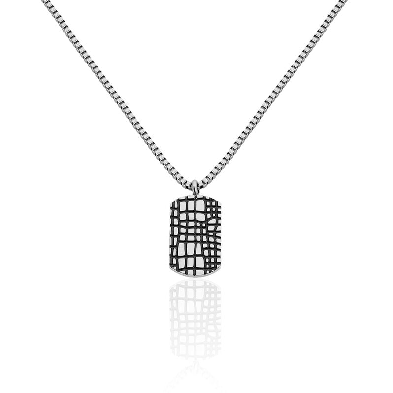 Herren Halskette Edelstahl Dog Tag - Halsketten Herren | OROVIVO
