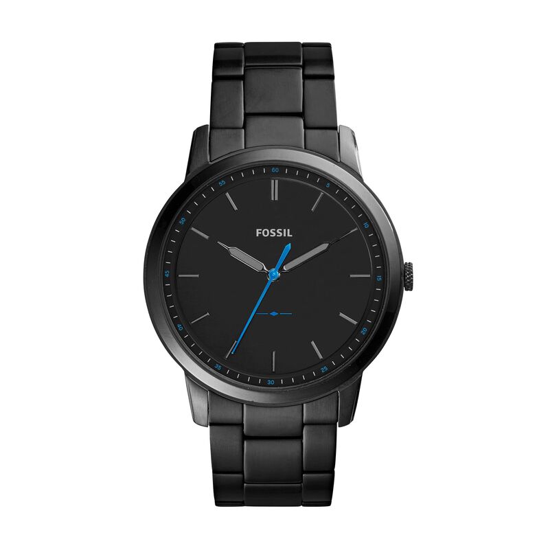 Orologio Fossil solo tempo cinturino e cassa in acciaio nero - Spannringe  | OROVIVO