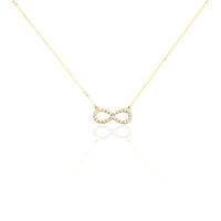 Damen Collier Gold 375 Zirkonia Unendlichkeit Klothilda