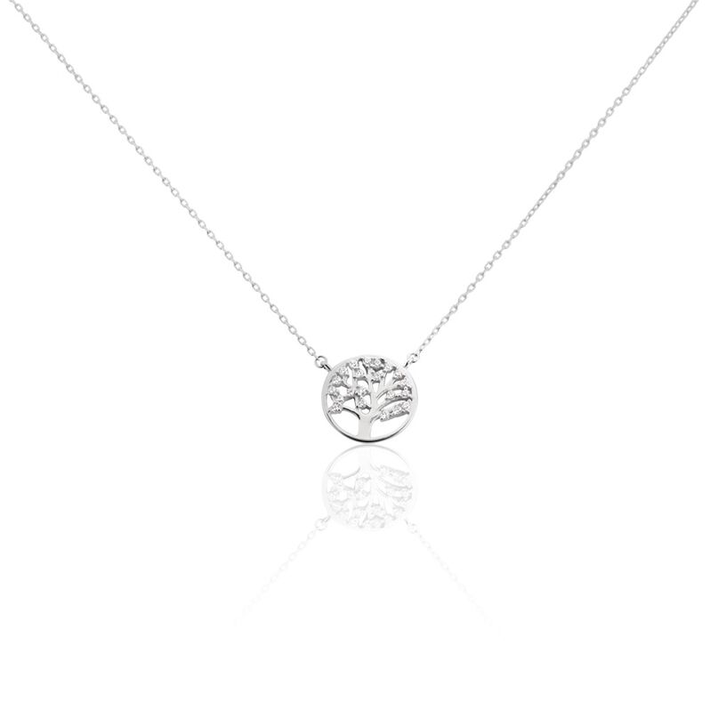 Collier Argent Siannus Oxydes De Zirconium - Spannringe Damen | OROVIVO